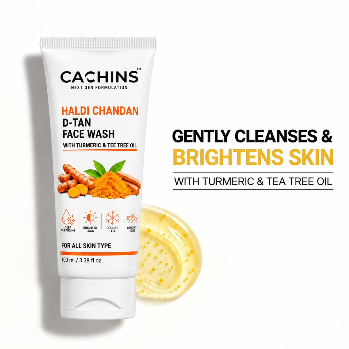 Haldi Chandan D-tan Face Wash – 100ml